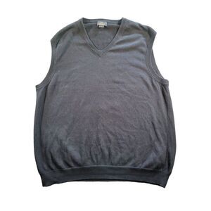 Brooks Brothers 346‎ Sleeveless VNeck Sweater Men Sz L Supima Cotton Workwear